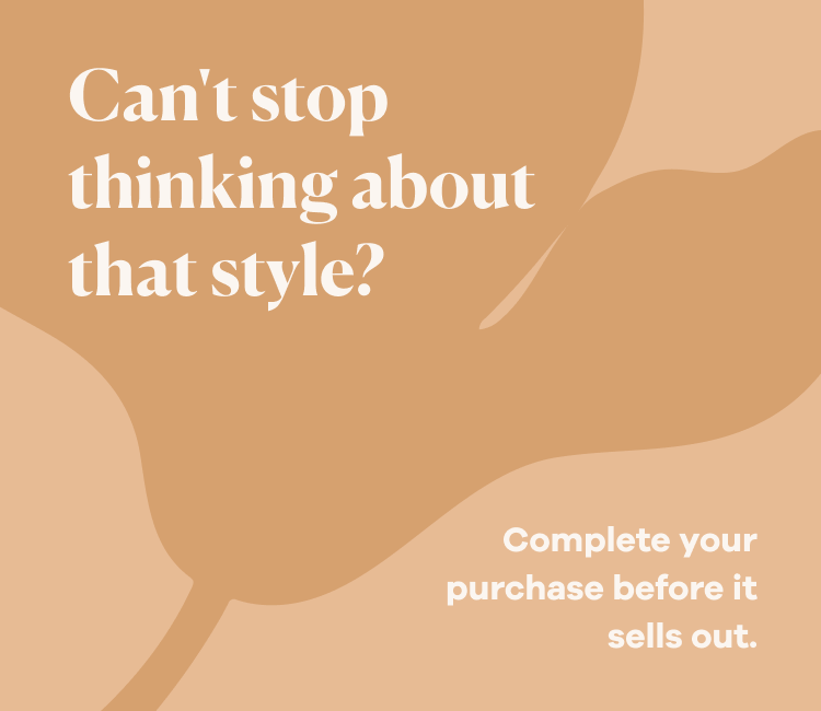 Can't stop thinking about that style? Complete your purchase before i tsells out.